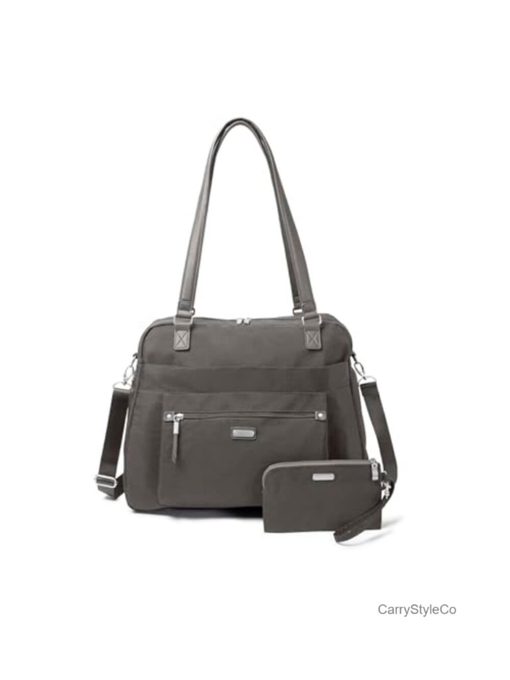 Expandable Laptop Tote with RFID Wristlet Water Repellent Travel Bag